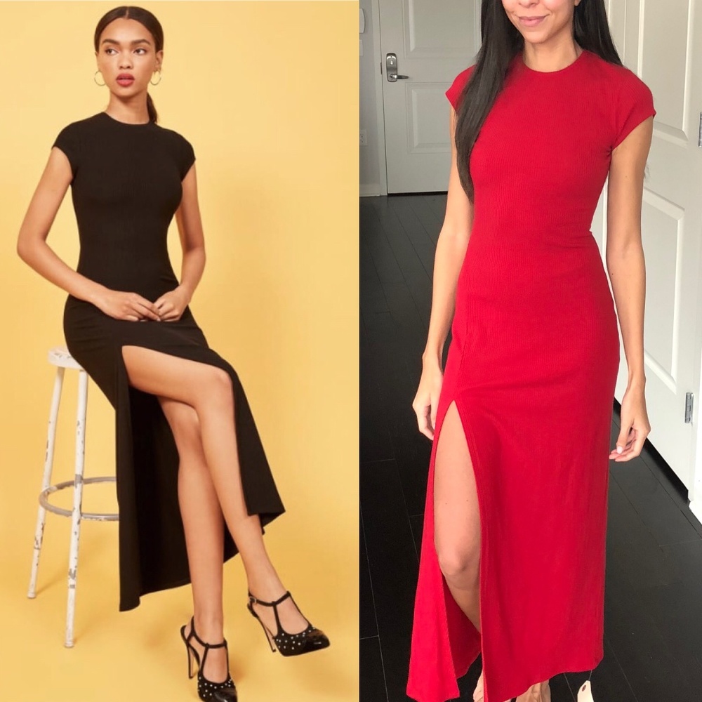 Exclusive, Sample Reformation Red Ren Dress